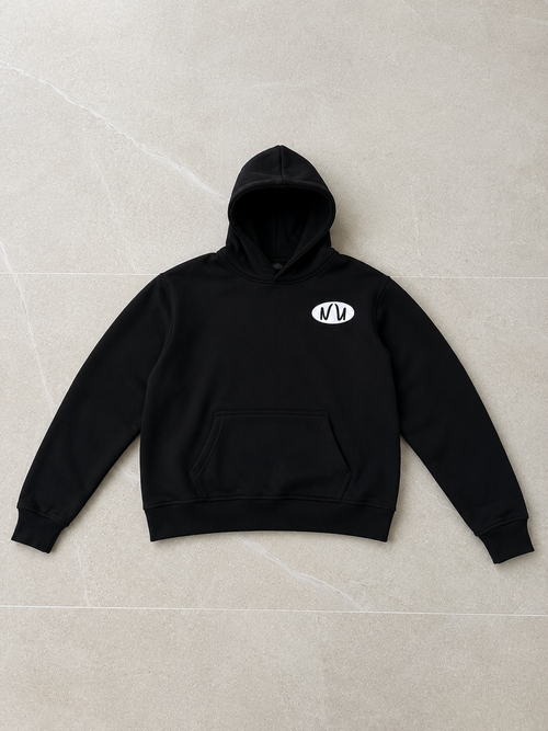 NN#2 Tracksuit NocheNoir — Hoodie negra con logo NN